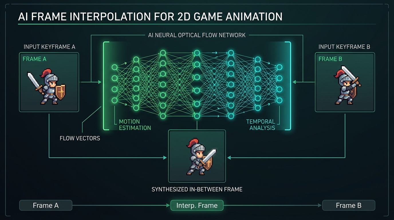 How AI Frame Interpolation Works for 2D Sprite Animations