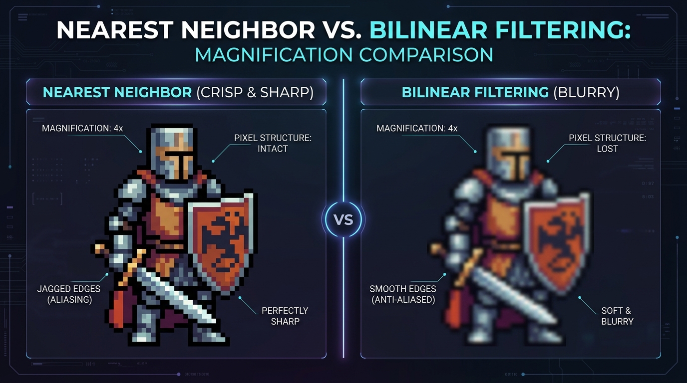 How to Scale Pixel Art Sprite Sheets Without Blurring