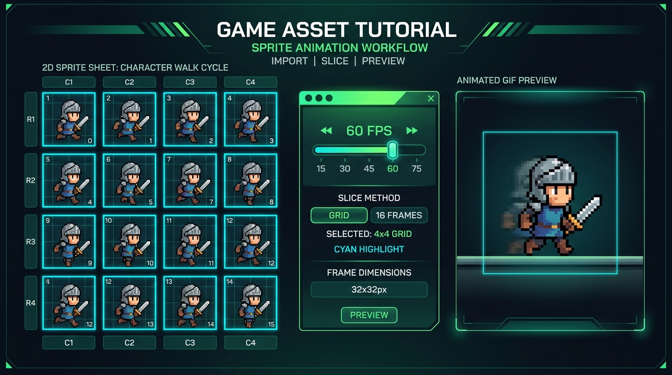 Top 7 Free & Online Sprite Sheet Generators for Game Developers